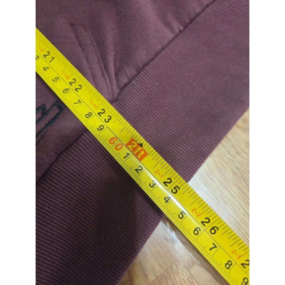 Womans Harley Davidson Full Zip Fleece Thick Maroon Hoodie Jacket XL